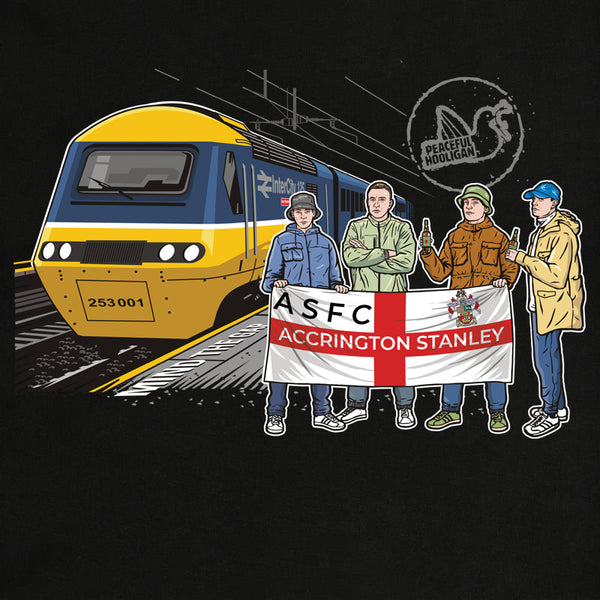 Accrington Stanley Excursions Sweatshirt Black - Peaceful Hooligan 