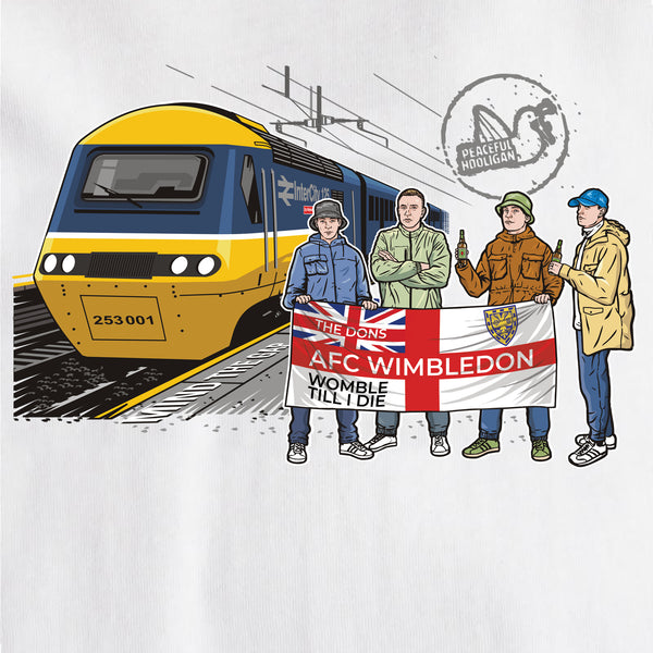 AFC Wimbledon Excursions T-Shirt White - Peaceful Hooligan 