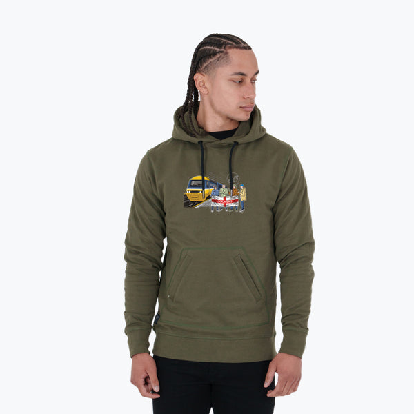 Gooners Excursions Hoodie Olive