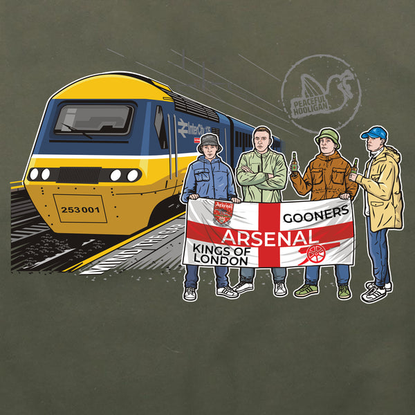 Arsenal Excursions Hoodie Olive - Peaceful Hooligan 