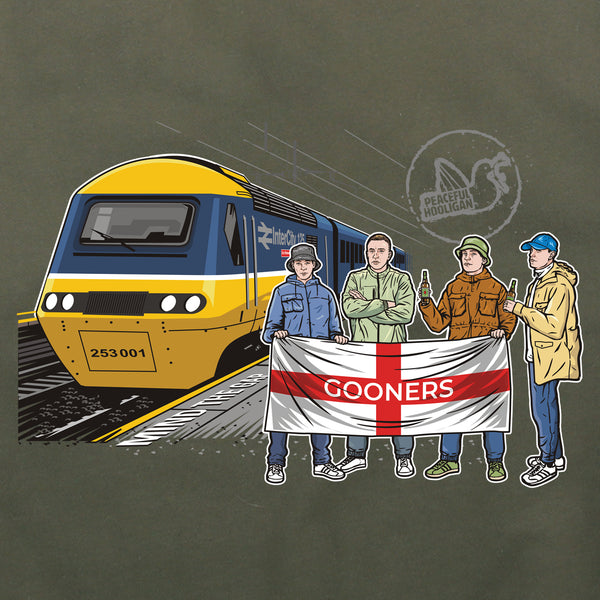 Gooners Excursions Hoodie Olive