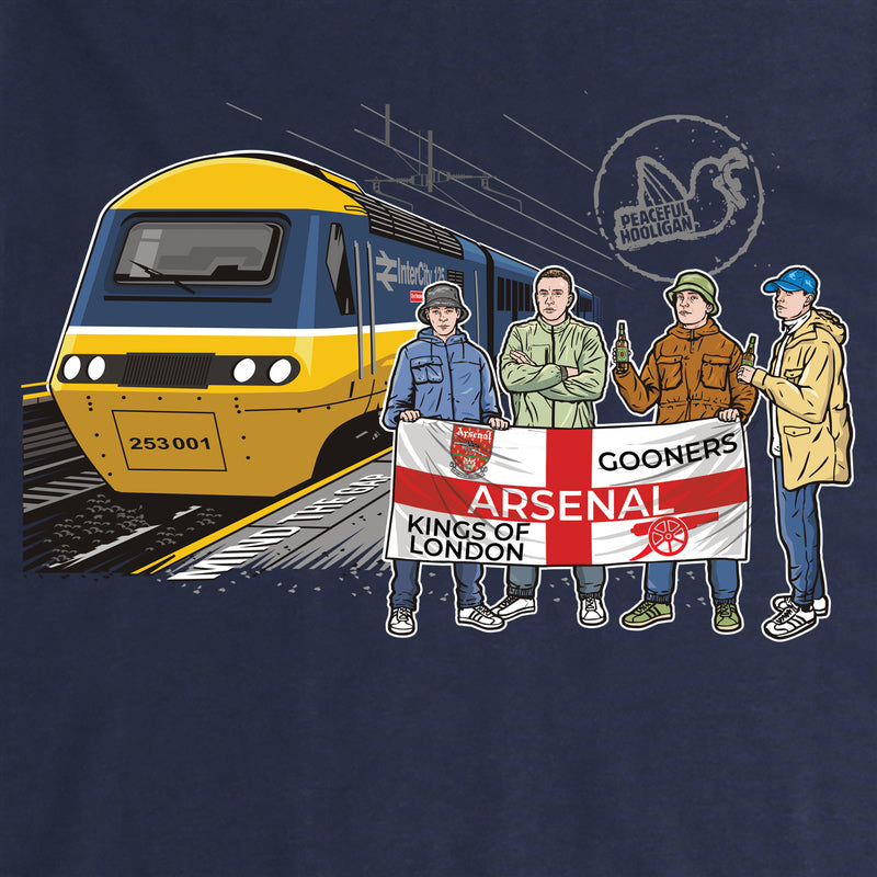 Arsenal Excursions T-Shirt Navy - Peaceful Hooligan 