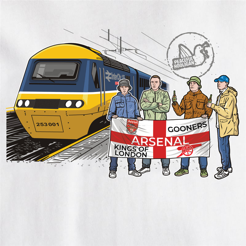 Arsenal Excursions T-Shirt White - Peaceful Hooligan 