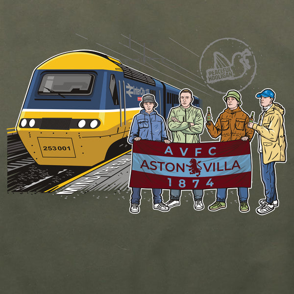 Aston Villa Excursions Hoodie Olive - Peaceful Hooligan 