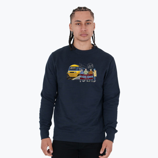 Aston Villa Excursions Sweatshirt Navy - Peaceful Hooligan 