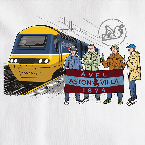 Aston Villa Excursions T-Shirt White - Peaceful Hooligan 