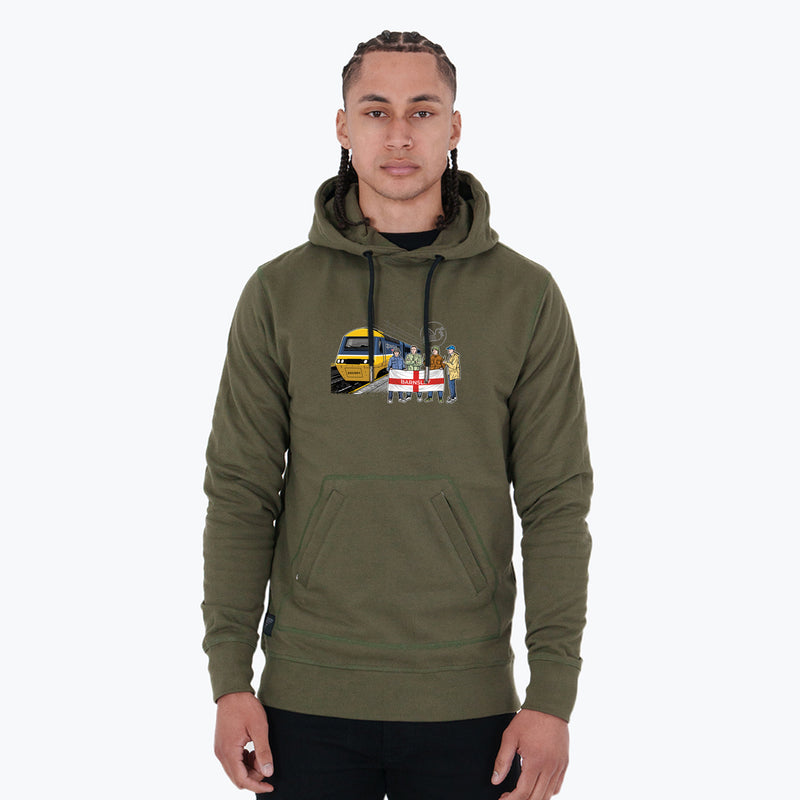 Barnsley Excursions Hoodie Olive