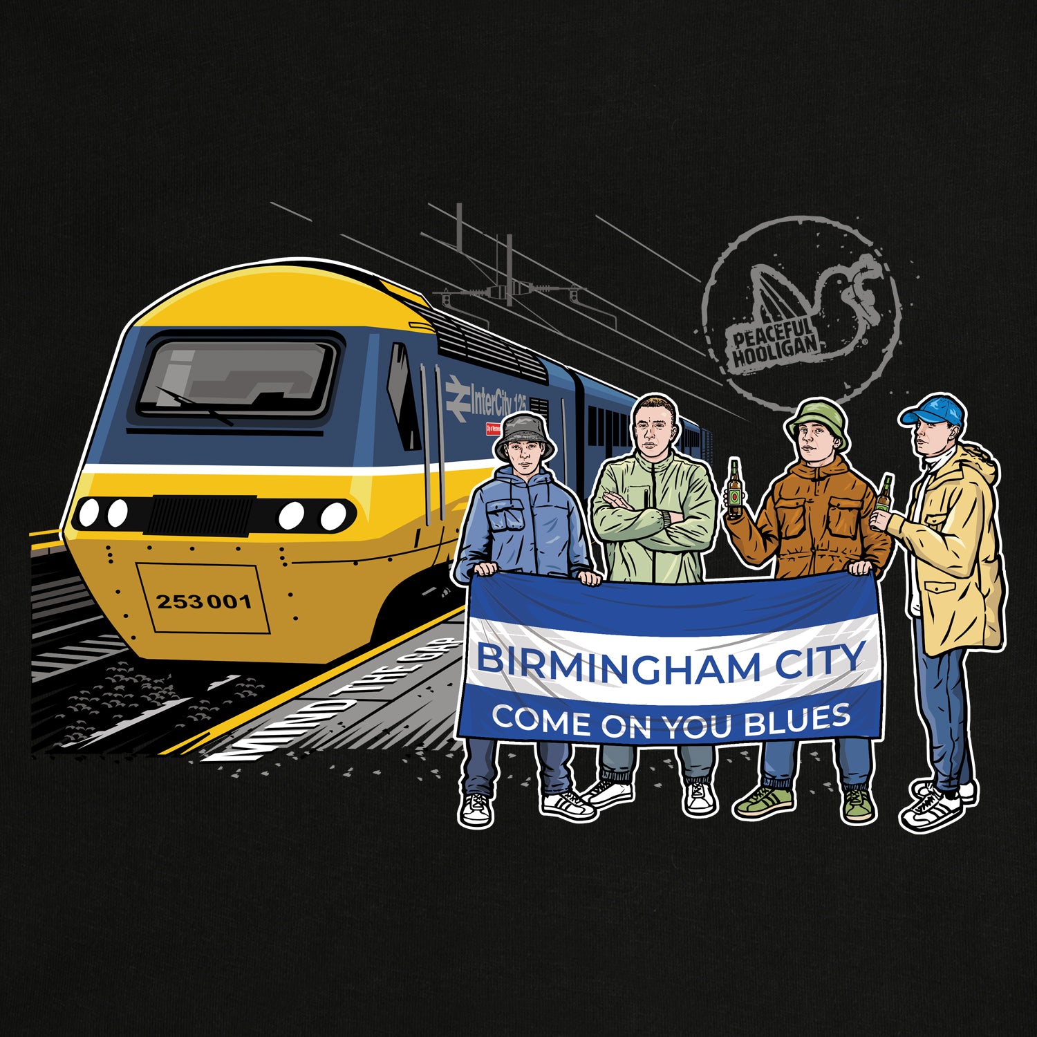 Birmingham City Excursions Sweatshirt Black - Peaceful Hooligan 
