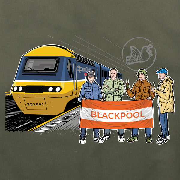 Blackpool Excursions Hoodie Olive