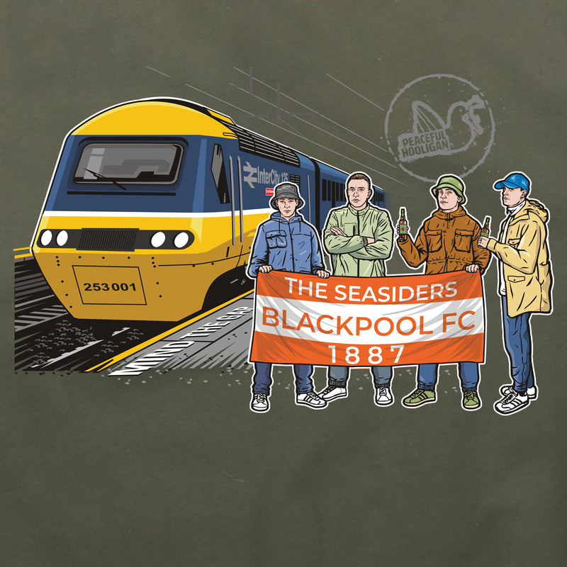 Blackpool Excursions Hoodie Olive