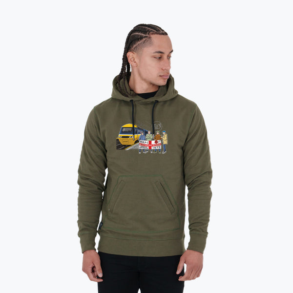 Blackburn Rovers Excursions Hoodie Olive