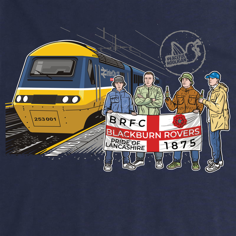 Blackburn Rovers Excursions Sweatshirt Navy - Peaceful Hooligan 