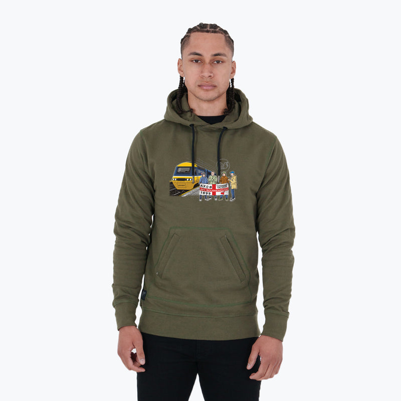 Bournemouth Excursions Hoodie Olive