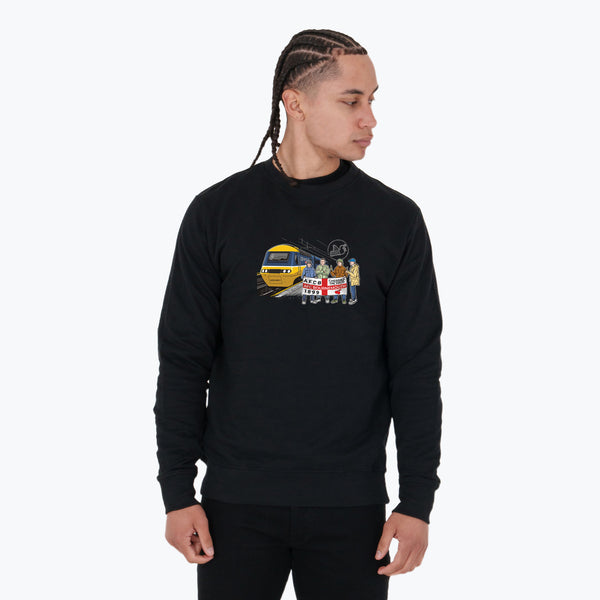 Bournemouth Excursions Sweatshirt Black - Peaceful Hooligan 