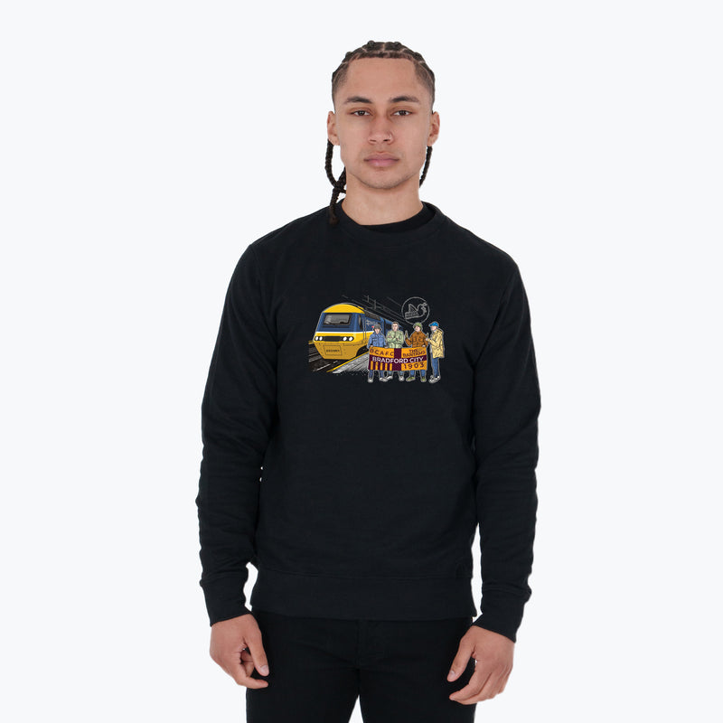 Bradford City Excursions Sweatshirt Black - Peaceful Hooligan 