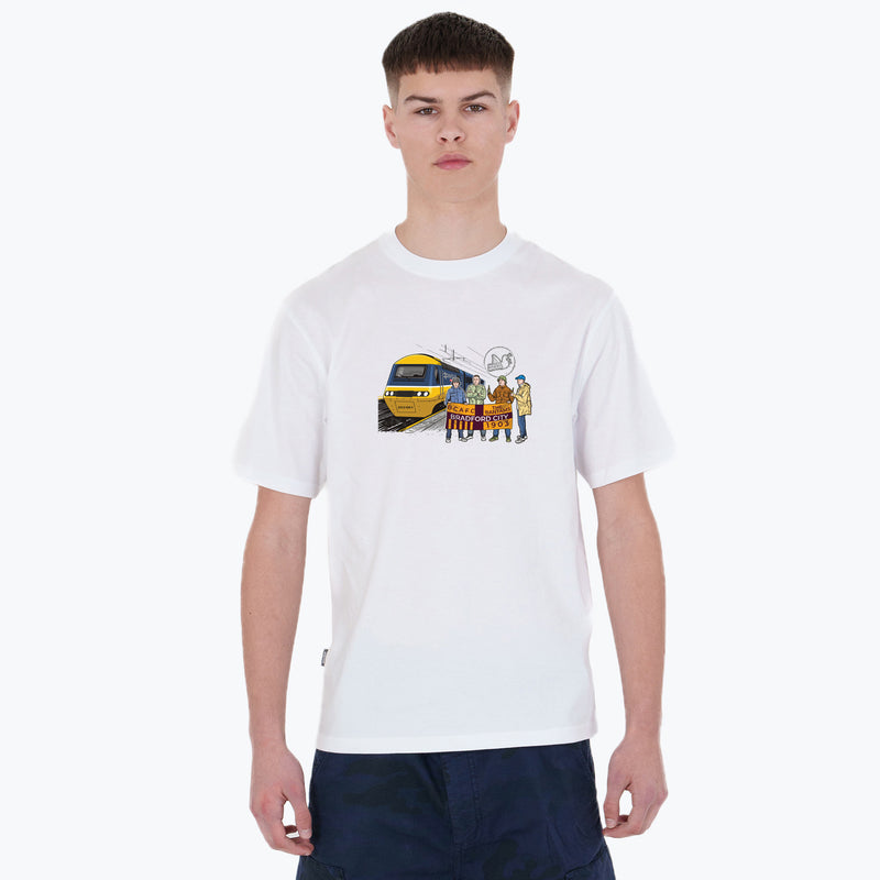 Bradford City Excursions T-Shirt White - Peaceful Hooligan 