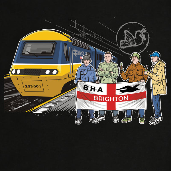 Brighton & Hove Albion Excursions Sweatshirt Black - Peaceful Hooligan 