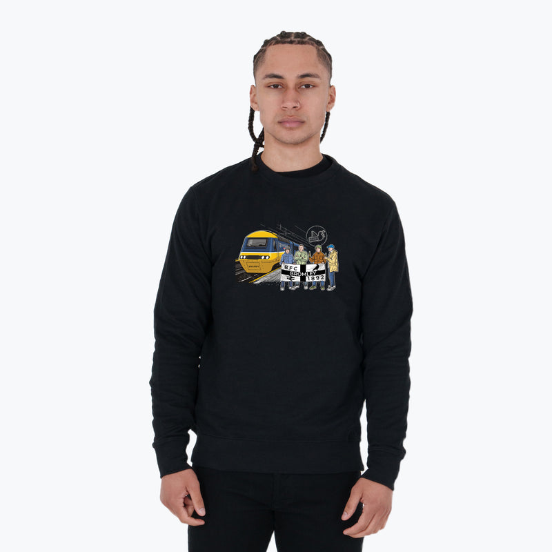 Bromley Excursions Sweatshirt Black - Peaceful Hooligan 