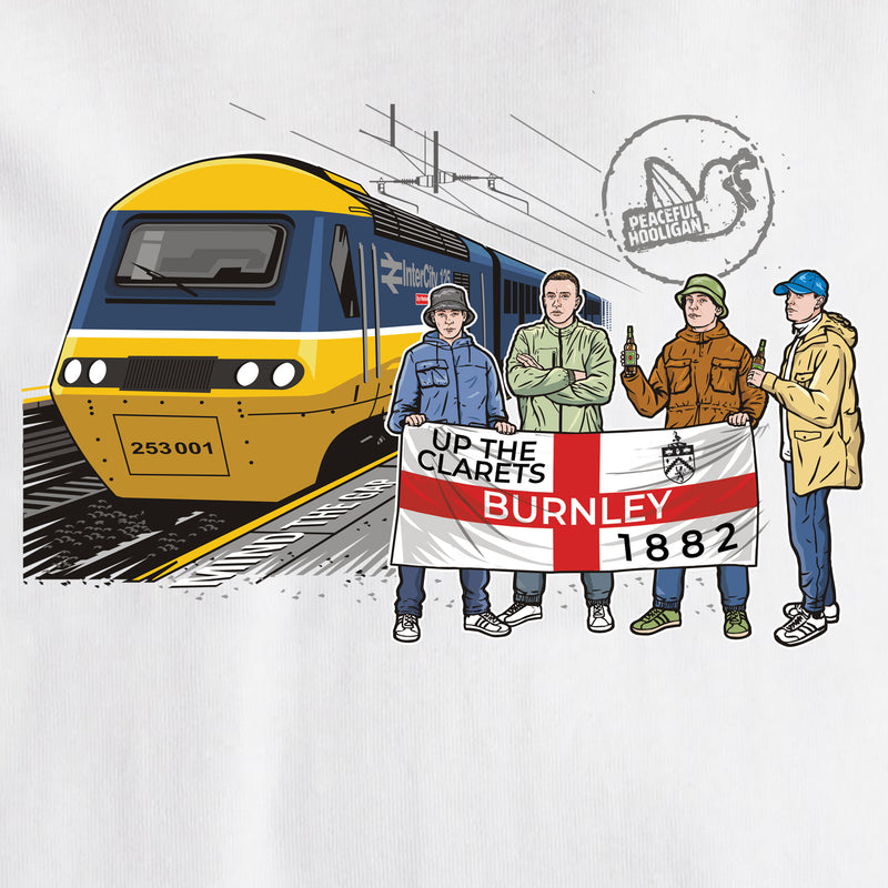 Burnley Excursions T-Shirt White - Peaceful Hooligan 