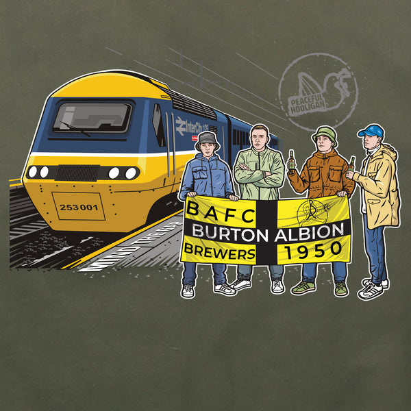 Burton Albion Excursions Hoodie Olive