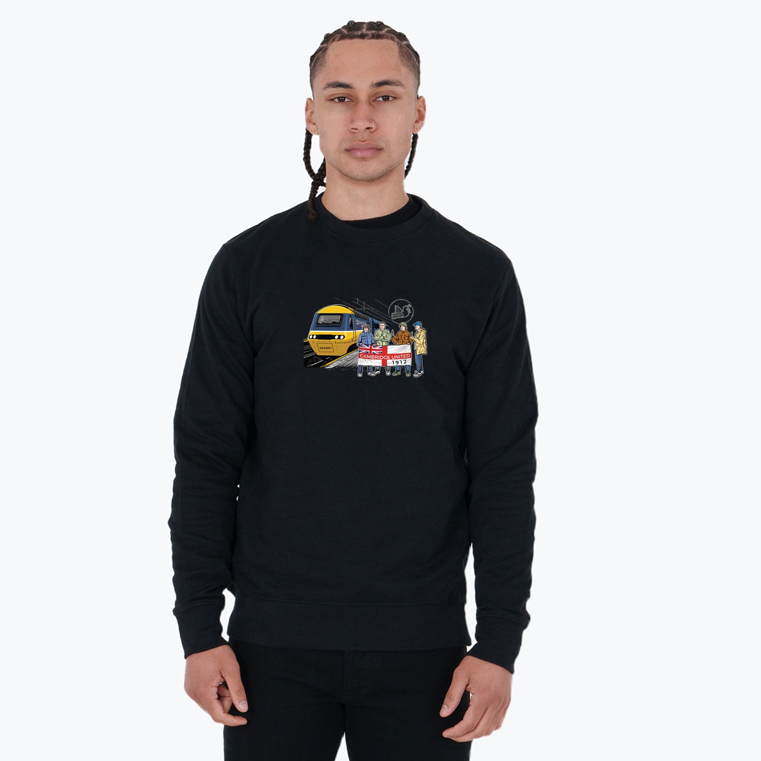 Cambridge United Excursions Sweatshirt Black - Peaceful Hooligan 