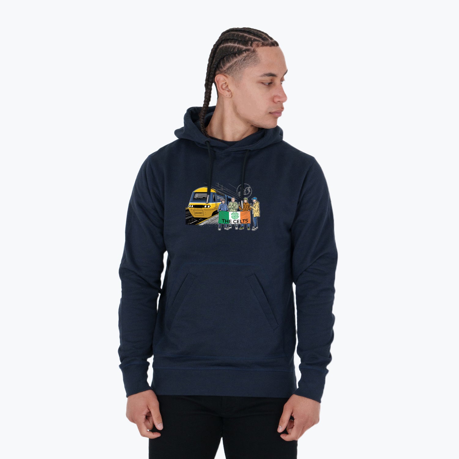 Celtic Excursions Hoodie Navy - Peaceful Hooligan 