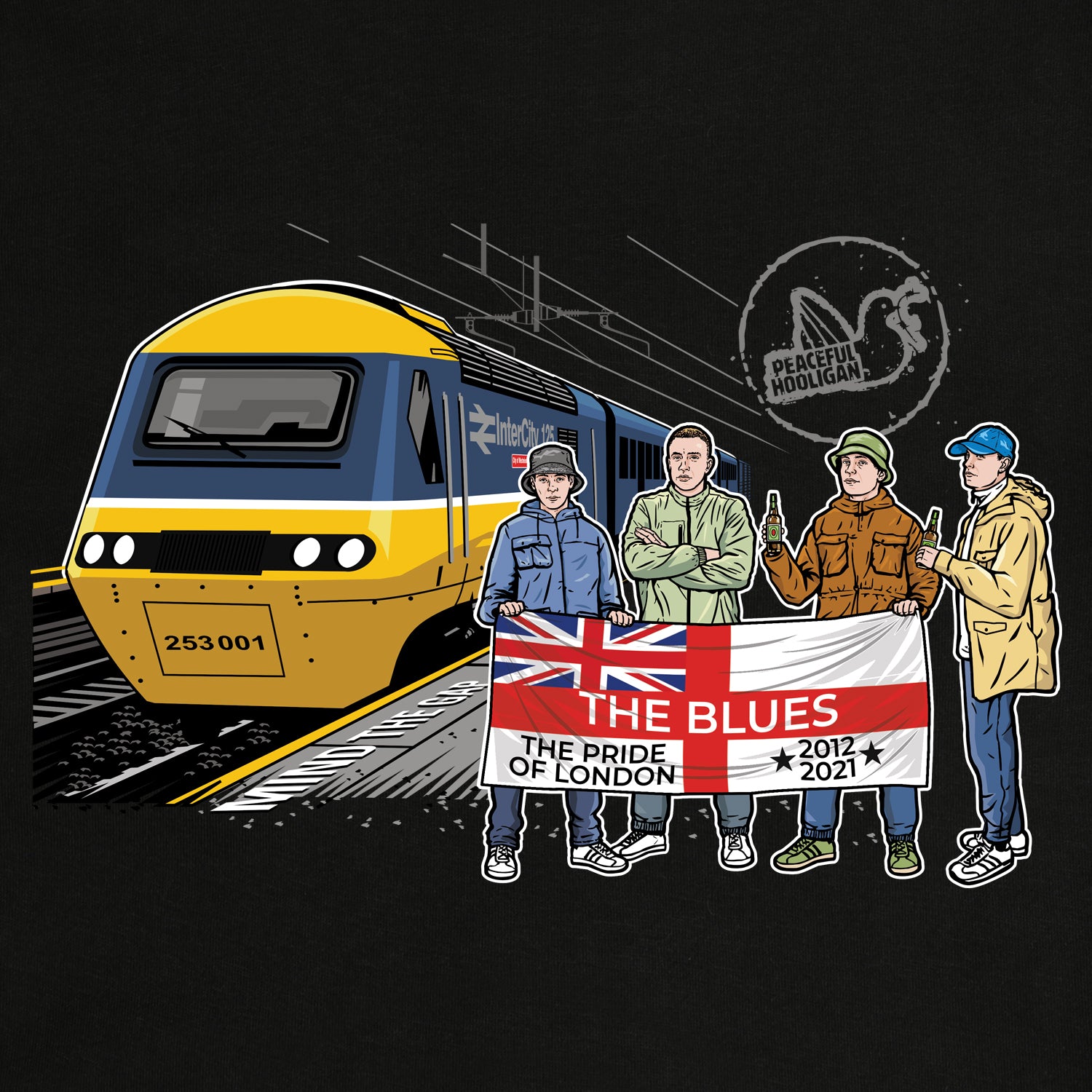 The Blues Excursions Sweatshirt Black - Peaceful Hooligan 