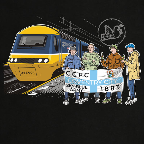 Coventry City Excursions Sweatshirt Black - Peaceful Hooligan 