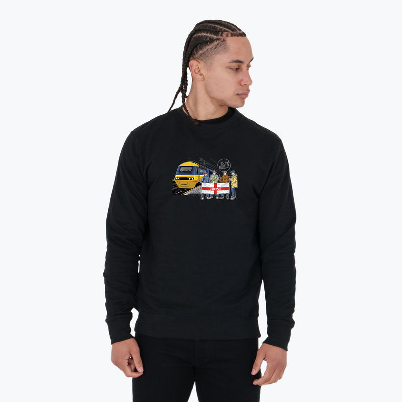 Crewe Excursions Sweatshirt Black