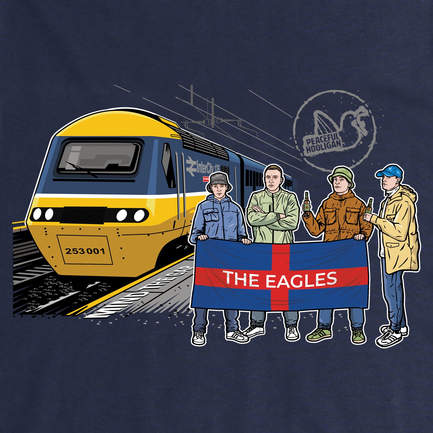 The Eagles Excursions Sweatshirt Navy - Peaceful Hooligan 