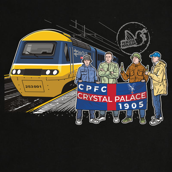 Crystal Palace Excursions T-Shirt Black - Peaceful Hooligan 