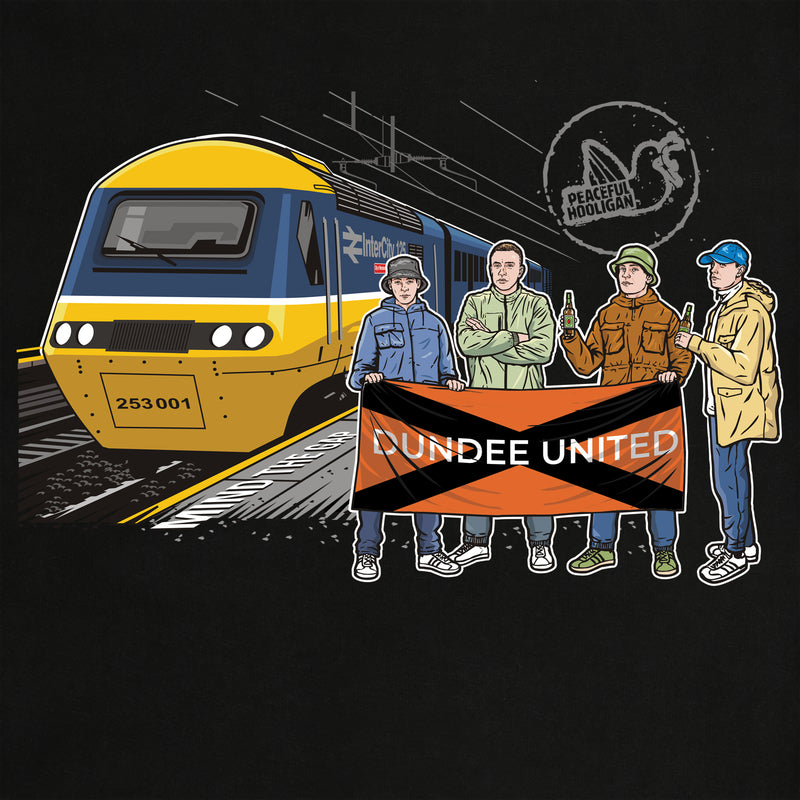 Dundee United Excursions Hoodie Black - Peaceful Hooligan 