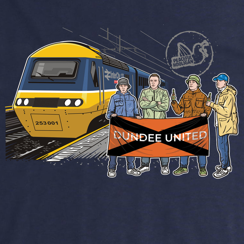 Dundee United Excursions T-Shirt Navy - Peaceful Hooligan 