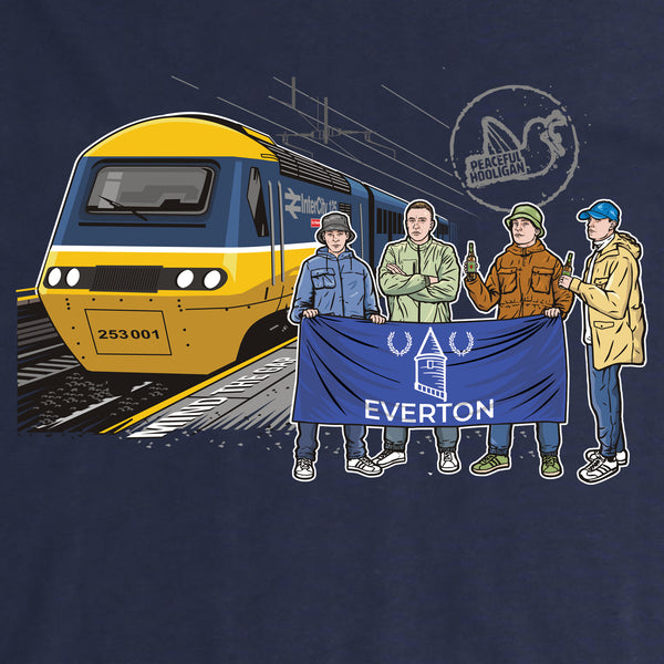 Everton Excursions Hoodie Navy - Peaceful Hooligan 