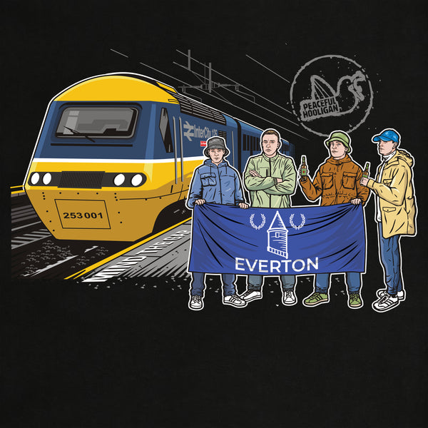 Everton Excursions T-Shirt Black - Peaceful Hooligan 