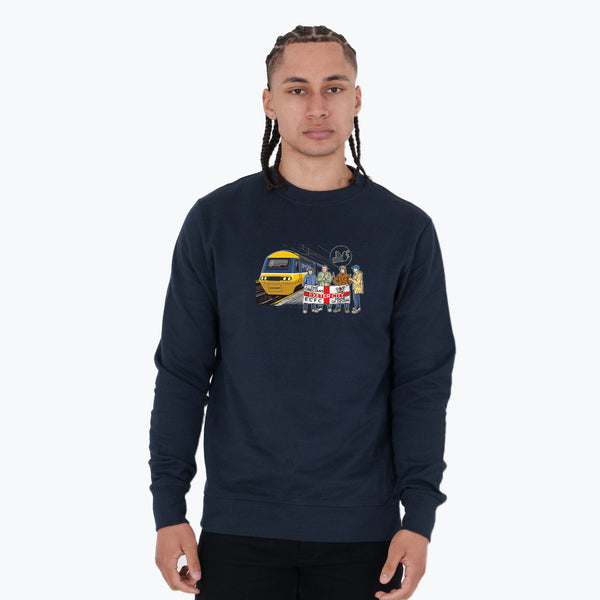 Exeter City Excursions Sweatshirt Navy - Peaceful Hooligan 