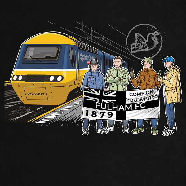 Fulham Excursions T-Shirt Black - Peaceful Hooligan 