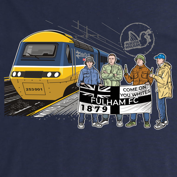 Fulham Excursions T-Shirt Navy - Peaceful Hooligan 