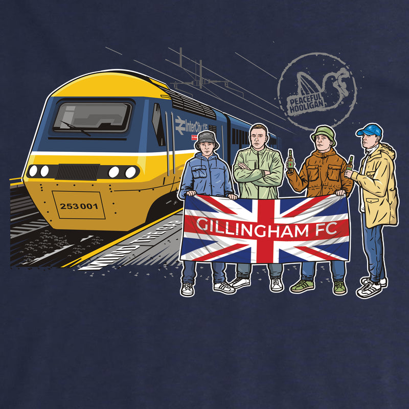 Gillingham Excursions T-Shirt Navy - Peaceful Hooligan 