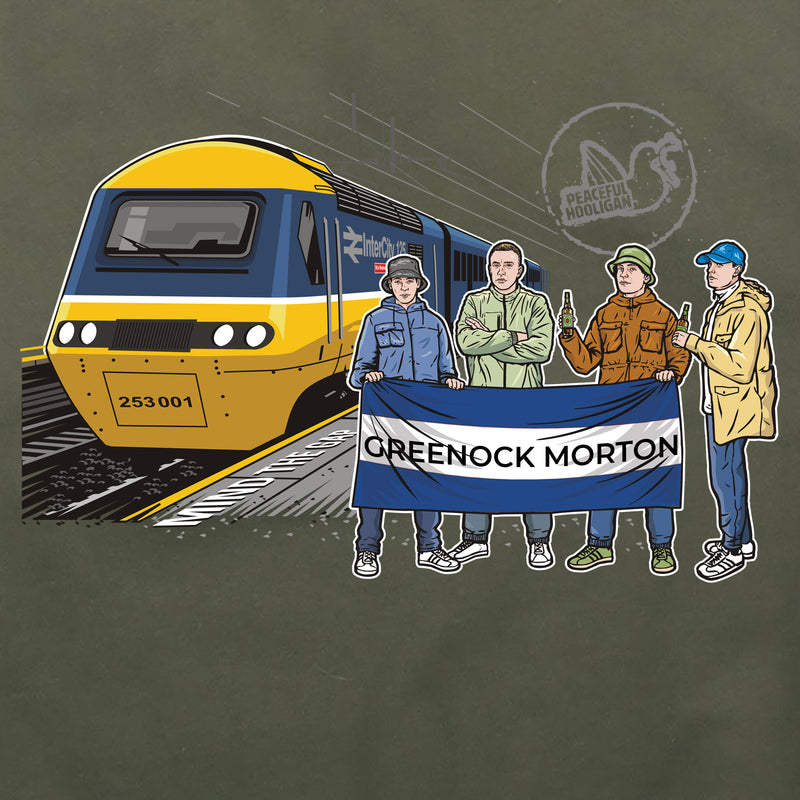 Greenock Morton Excursions Hoodie Olive