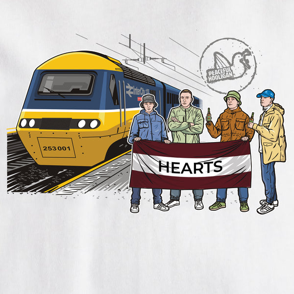 Heart Of Midlothian Excursions T-Shirt White - Peaceful Hooligan 