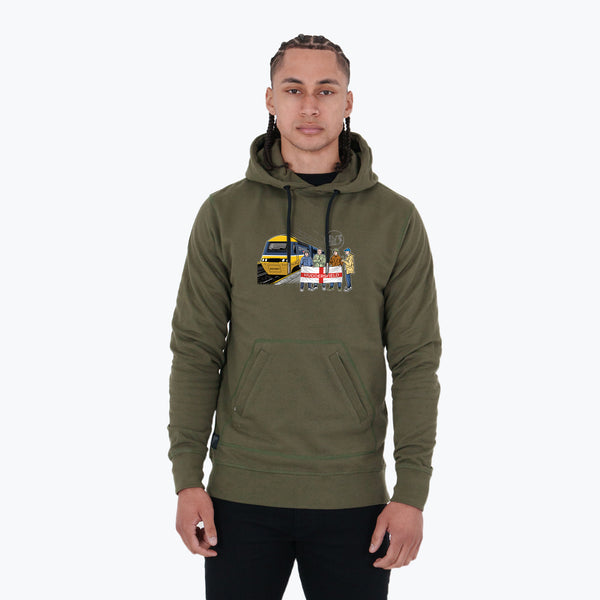 Huddersfield Excursions Hoodie Olive