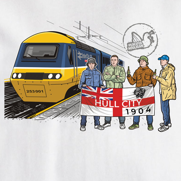 Hull City Excursions T-Shirt White - Peaceful Hooligan 