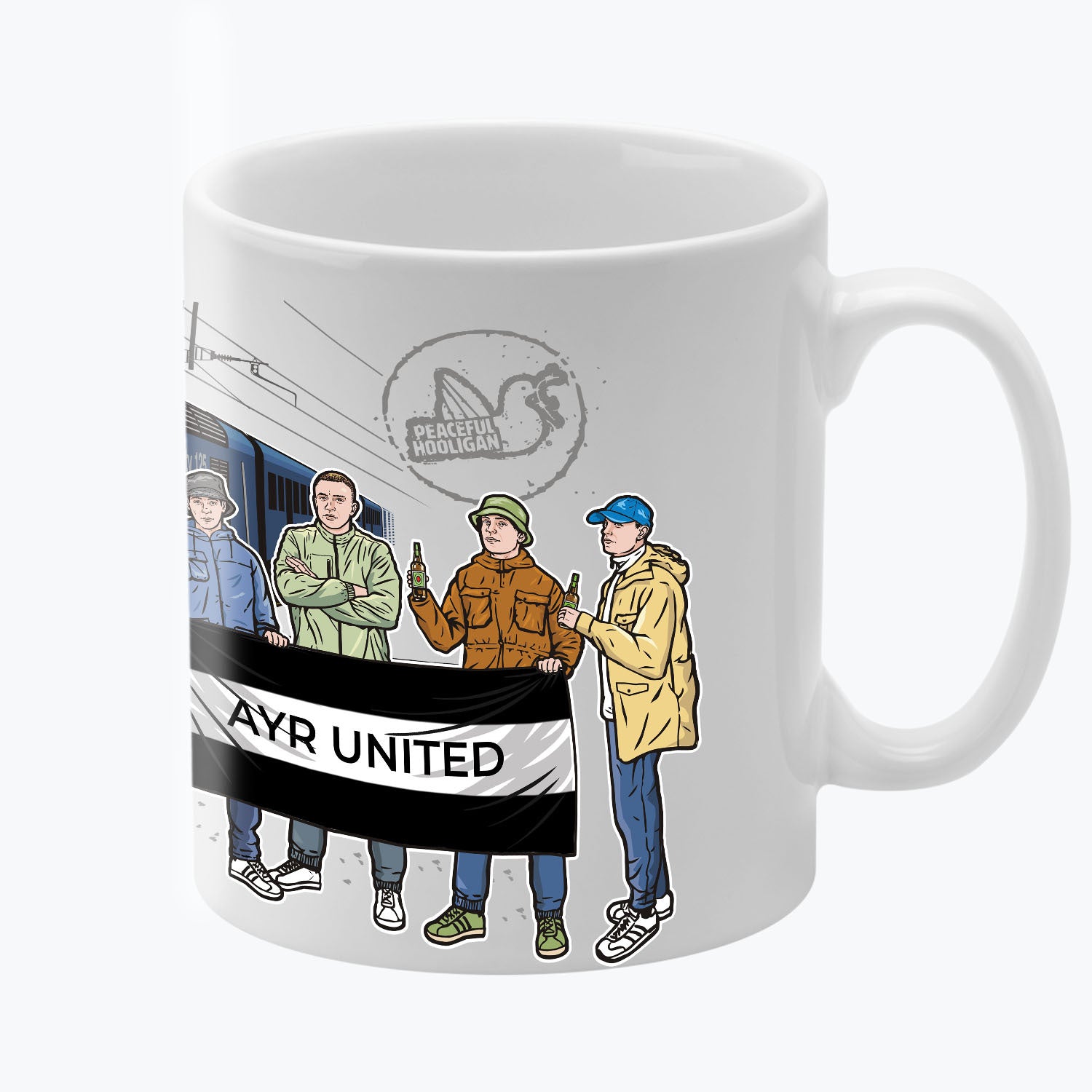 Ayr United Excursions Mug White
