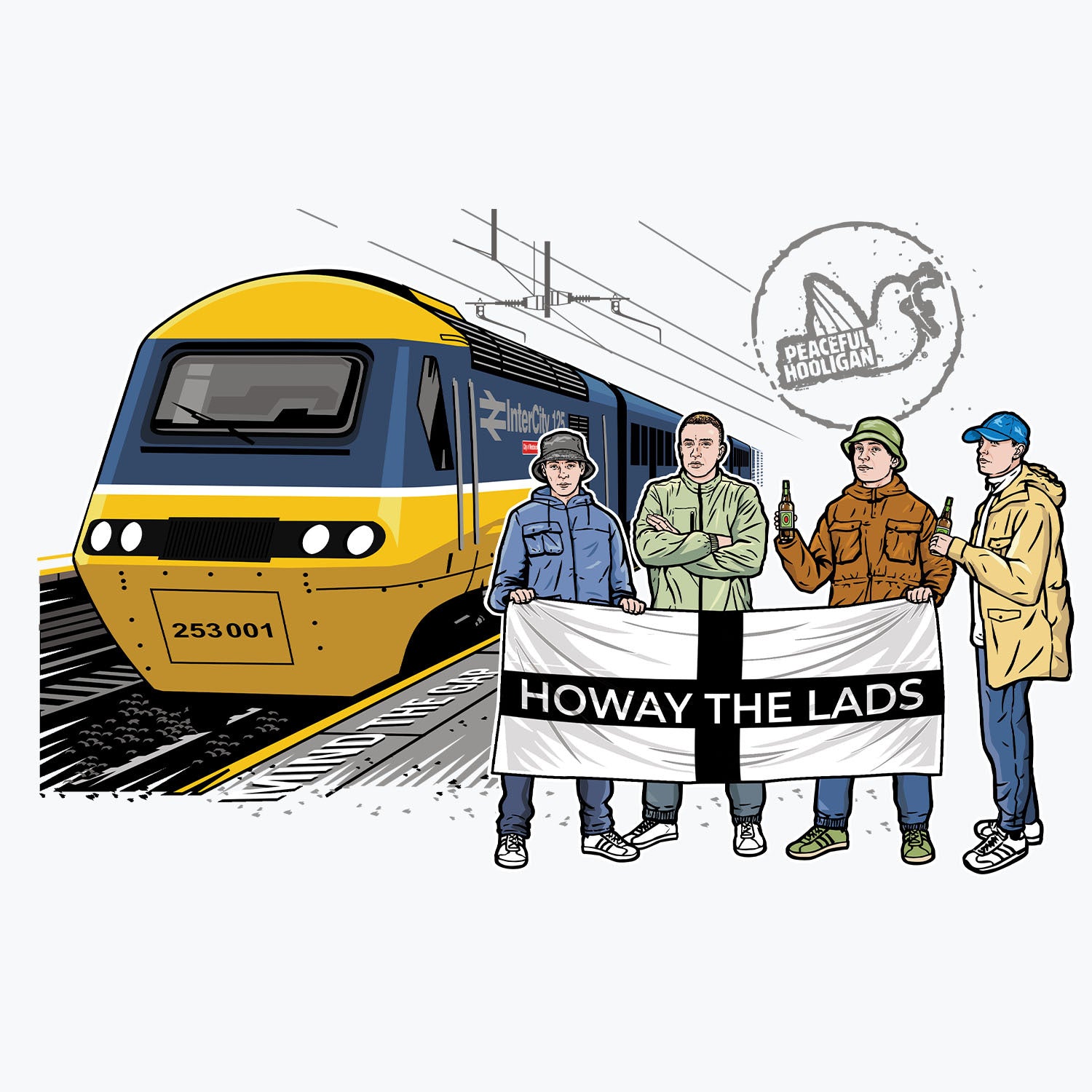 Howay The Lads Excursions Mug White