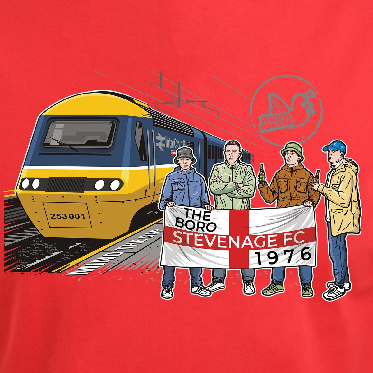 PODEXCURSIONSSTEVENAGETEEREDBUND_Fierce_Red_Stevenage_Tshirt_2
