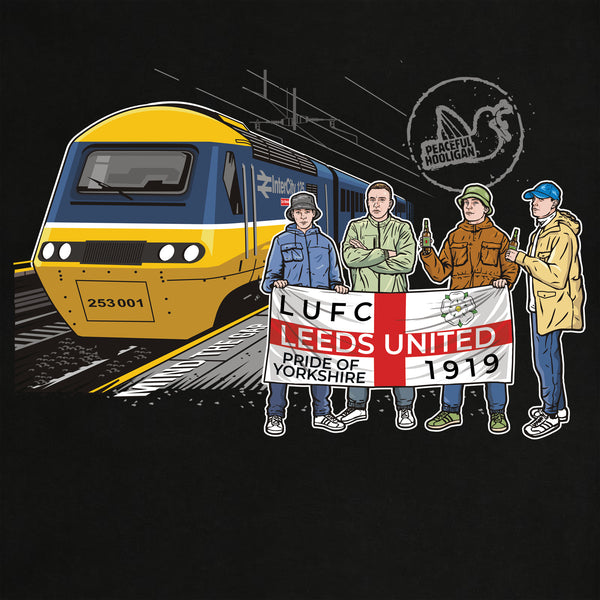 Leeds United Excursions Hoodie Black - Peaceful Hooligan 