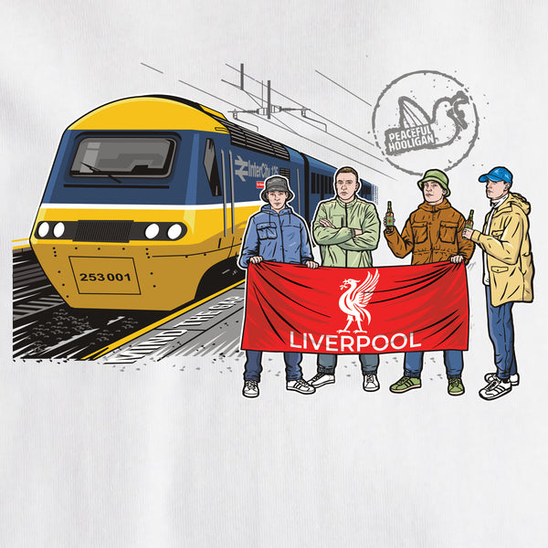 Liverpool Excursions T-Shirt White - Peaceful Hooligan 