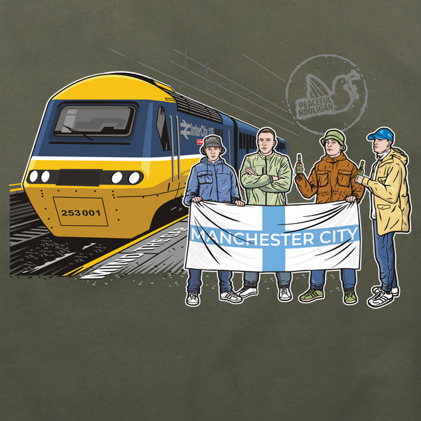 Manchester City Excursions Hoodie Olive