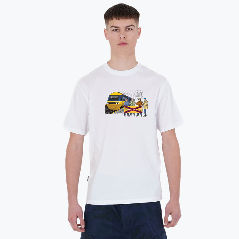 Motherwell Excursions T-Shirt White - Peaceful Hooligan 